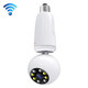 360 Degrees Rotation 2.0 Million Pixels Wireless Bulb Shape Camera, Support Motion Detection & Infrared Night Vision & Two-way Audio & TF Card (White)