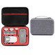For DJI Mini SE Shockproof Carrying Hard Case Storage Bag(Grey + Red Liner)