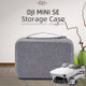 For DJI Mini SE Shockproof Carrying Hard Case Storage Bag(Grey + Red Liner)
