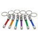 2 PCS Candy-colored Aluminum Keychain Small Pipe Random Color Delivery