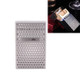 Aluminum Alloy Hollow Cigarette Case, Color:Silver, Capacity:20 PCS Cigarette