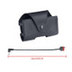 RCSTQ Anti Scratch PU Battery Storage Bag with T Male Cable for DJI FPV Goggles V2