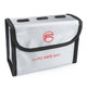 RCSTQ for DJI FPV Combo 3 x Batteries Li-Po Safe Explosion-proof Storage Bag(Silver)