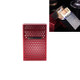 Aluminum Alloy Hollow Cigarette Case, Color:Red, Capacity:20 PCS Cigarette