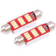 2 PCS 39mm 3.5W 180LM White Light 12 LED SMD 4014 CANBUS License Plate Reading Lights Car Light Bulb