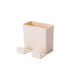 Wall Mounted Organizer Storage Box Remote Control Air Conditioner Storage Case Mobile Phone Plug Holder Stand(Beige)