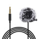 PULUZ 1.5m 3.5mm Jack Lavalier Wired Condenser Recording Microphone