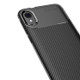 Beetle Series Carbon Fiber Texture Shockproof TPU Case for MOTO E6(Black)