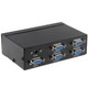 FJ-2504A 4 Port VGA Video Splitter High Resolution 1920 x 1440 Support 250MHz Video Bandwidth