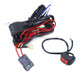 24V 2 in 1 Car / Motorcycle LED Spotlight Headlight Flashing Wiring Harness Cable