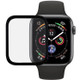 9H 3D Edge Glue Full Screen Tempered Glass Film for Apple Watch Series 5 / 4 44mm(Black)