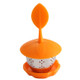 Stainless Steel Silicone Hanging Tea Bag Tea Strainers (Orange)