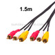 Normal Quality Audio Video Stereo RCA AV Cable, Length: 1.5m