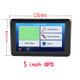 Q5 Car 5 inch HD TFT Touch Screen GPS Navigator Support TF Card / MP3 / FM Transmitter, Specification:Middle East Map