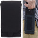 Stylish Outdoor Water Resistant Fabric Cell Phone Case, Size: approx. 17cm x 8.3cm x 3.5cm(Black)