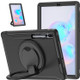 For Samsung Galaxy Tab S6 T860 Shockproof TPU + PC Protective Case with 360 Degree Rotation Foldable Handle Grip Holder & Pen Slot(Black)