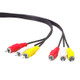 Good Quality Audio Video Stereo RCA AV Cable, Length: 5m