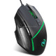 HXSJ A876 Wired Mouse Colorful Synchronous Light Emission 6400dpi Adjustable Light Gaming Mouse, Length: 150cm