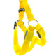 Double Sided LED Light Pet Harness Nylon Cat Dog Chest Strap Leash, Size:S(Yellow)