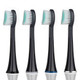 4 PCS Toothbrush Heads and Caps for Mornwell D01/D02 Electric Toothbrushes(Black D902)