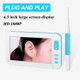 P20 4.3 Inch Screen Display HD1080P Visual Earspoon Endoscope with 6 LEDs, Diameter:3.9mm