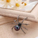 3 PCS Diamond Spider Brooches Insect Animal Pin(Colorful Pearl)