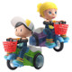 Electric Universal Stunt Tricycle Rotating Cartoon Toy Car with Light Music, Random Color Delivery(Boy)