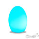 3W Alexa Voice Control Smart Light WIFI Mobile Phone APP Atmosphere Night Light, Specification: 14x19cm (Egg-shaped Lamp)