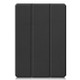 For Xiaomi Pad 5 Custer Pattern Pure Color TPU Smart Tablet Holster with Sleep Function & 3-Fold Holder & Pen Slot(Black)