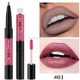 QIC Q910 2 in 1 Lip Glaze + Lipliner Makeup Double Head Long Lasting Cosmetics Lip Rouge(1)