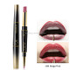 QIC Q909 2 in 1 Lipstick + Lipliner Makeup Long Lasting Cosmetics Lip Rouge(9-Pink Beige)