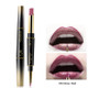 QIC Q909 2 in 1 Lipstick + Lipliner Makeup Long Lasting Cosmetics Lip Rouge(2-Rose Red)