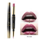QIC Q909 2 in 1 Lipstick + Lipliner Makeup Long Lasting Cosmetics Lip Rouge(1-Violet)