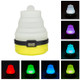 2 PCS Portable Emergency Camping Lantern Tent Soft Light Outdoor Hanging 5 LED Bulb(Yellow)