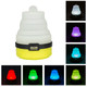 2 PCS Portable Emergency Camping Lantern Tent Soft Light Outdoor Hanging 5 LED Bulb(Yellow)