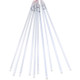 10 PCS 50cm SMD Meteor Light / Decorative Light, LED 2835, AC 100-240V, Radius: 1.2cm, US/EU Plug(Blue Light)