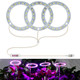 LED Plant Growth Lamp Full Spectroscopy Intelligent Timing Indoor Fill Light Ring Plant Lamp, Power: Three Head(Red Blue Light)