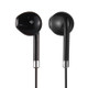Black Wire Body 3.5mm In-Ear Earphone with Line Control & Mic, For iPhone, Galaxy, Huawei, Xiaomi, LG, HTC and Other Smart Phones(Silver)