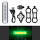 WEST BIKING YP0701300 Bicycle Remote Control Tail Light USB Turn Signal Night Riding Warning Light(Green Light)