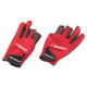 SeaKnight SK03 Fishing Gloves Waterproof Breathable Lure Anti-skid Wear-resistant Fishing Equipment, Size:L (Black+Red)