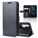 R64 Texture Single Fold Horizontal Flip Leather Case for Huawei Honor 20 Pro, with Holder & Card Slots & Wallet(black)