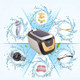 Jie Kang CE-5700A Ultrasonic Cleaner Household Jewelry Denture Glasses Cleaner(US Plug)