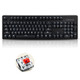 Ajazz AK535 104-Key Cherry Mechanical Keyboard Wired Office Backlit Gaming Keyboard, Cable Length: 1.8m(Red Shaft)