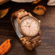 UWOOD UW-1007 Men Wooden Watch Round Large Dial Watch(Acacia)