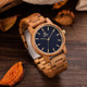 UWOOD UW-1007 Men Wooden Watch Round Large Dial Watch(Mango Wood)