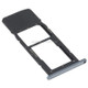 SIM Card Tray + Micro SD Card Tray for LG K61 LMQ630EAW, LM-Q630 (Black)