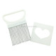 10 PCS Stainless Steel Vegetable Onion Cutter Holder Meat Needle Kitchen Tools(White)