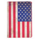 Retro US Flag Pattern litchi Texture 360 Degrees Rotating Leather Case with Holder for iPad mini 4