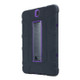 For Samsung Galaxy Tab S3 9.7 T820 C5 Four Corners Shockproof Silicone + PC Protective Case with Holder(Black + Purple)