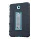 For Samsung Galaxy Tab A 8.0 2015 C5 Four Corners Shockproof Silicone + PC Protective Case with Holder(Black + Blue)